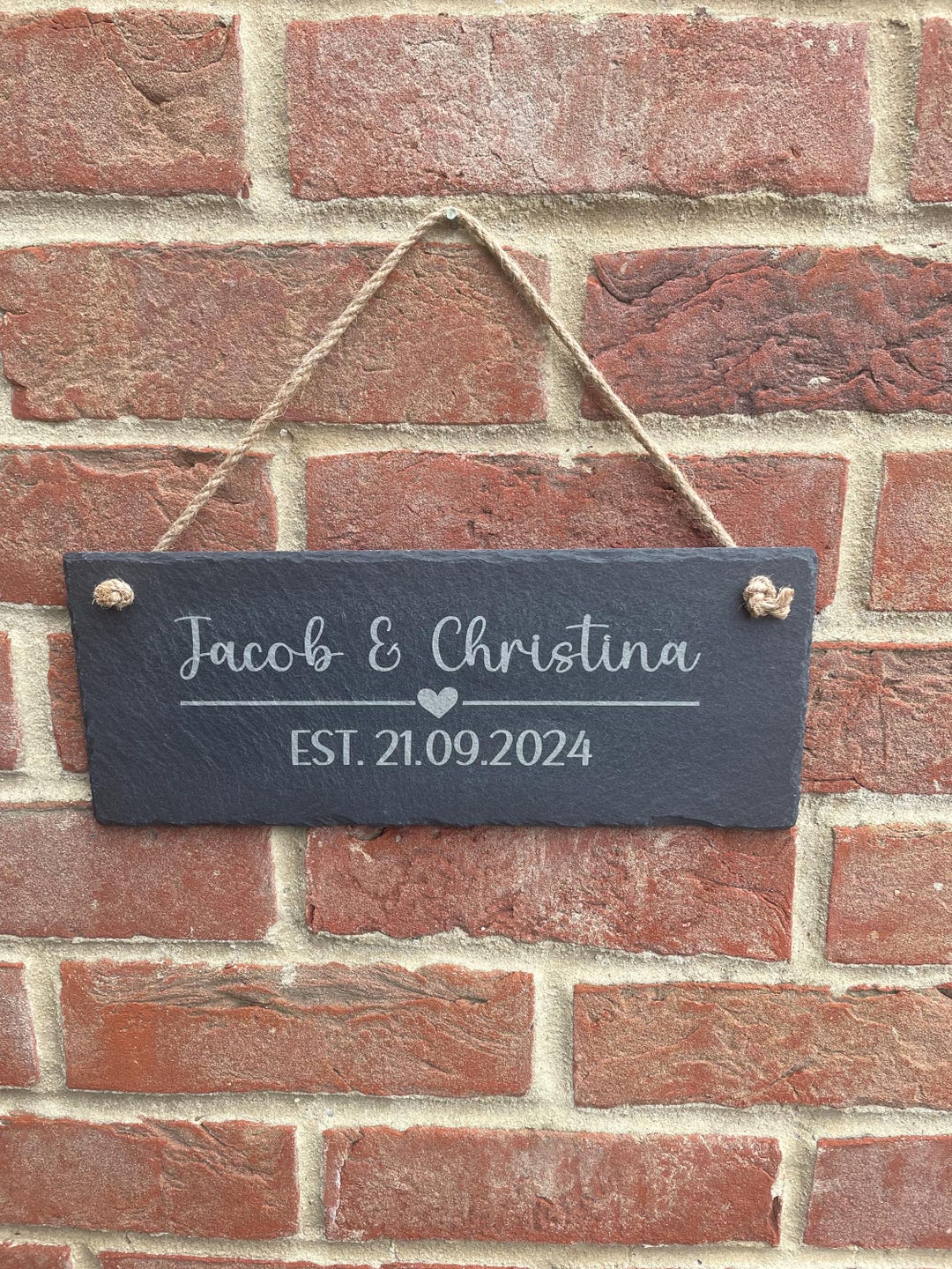 Reception Slate Signs Personalised Wedding Slate Sign, Engraved Anniversary Plaque, Custom ...