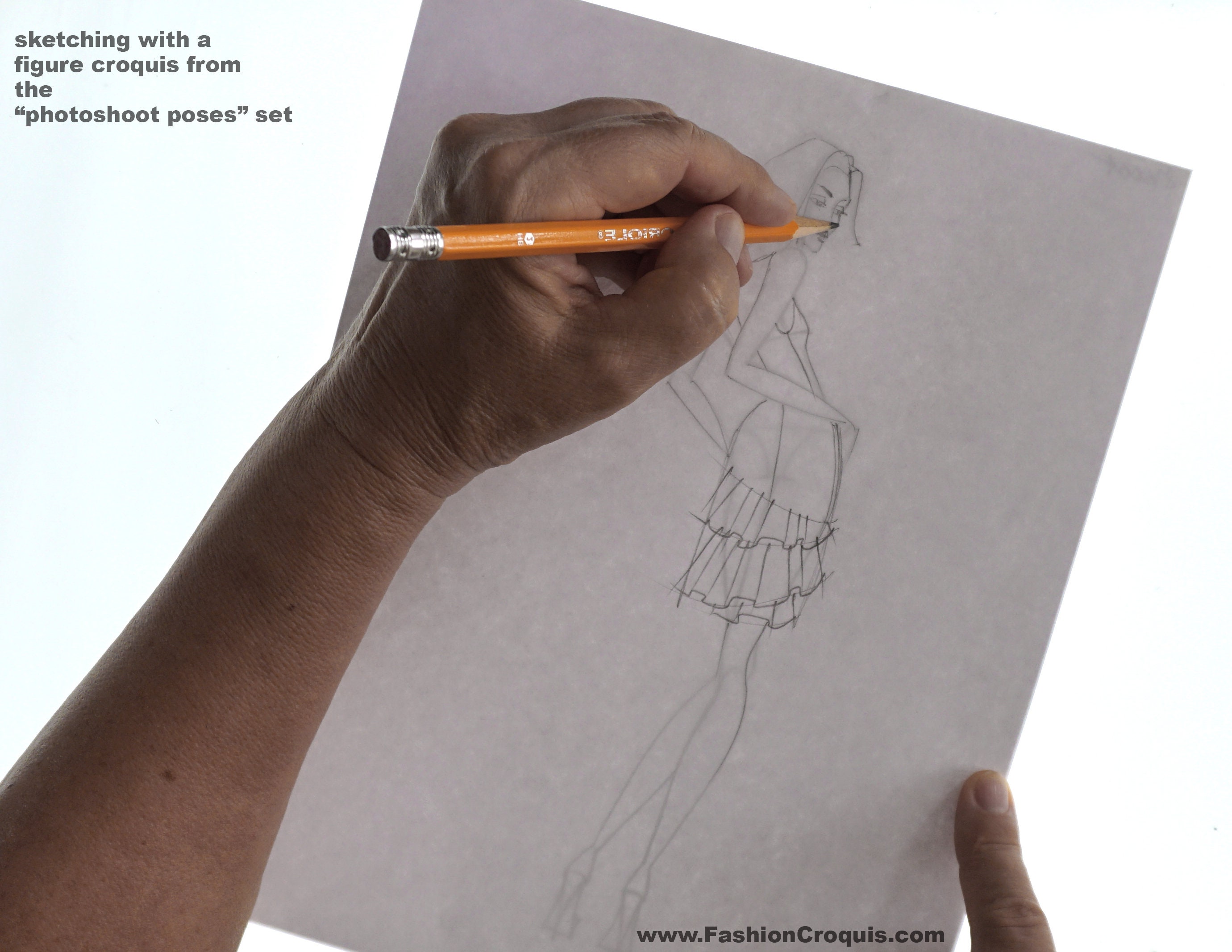 Fashion Illustration Figure Templates Downloadable Printable Poses Inspired by Photoshoot ...