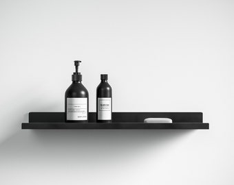 Metal shelf // Minimal decorative shelf // Modern minimalist shelf // Wall-mounted bathroom shelf // Minimalist cornice