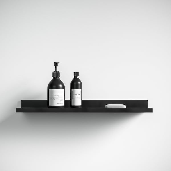 Étagère en métal // Étagère décorative minimale // Étagère minimaliste moderne // Étagère de salle de bain murale // Cadre minimaliste