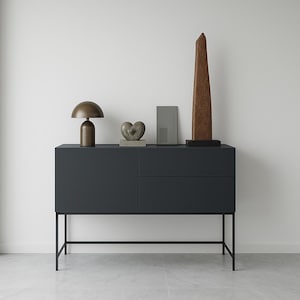 Metal and wood sideboard
