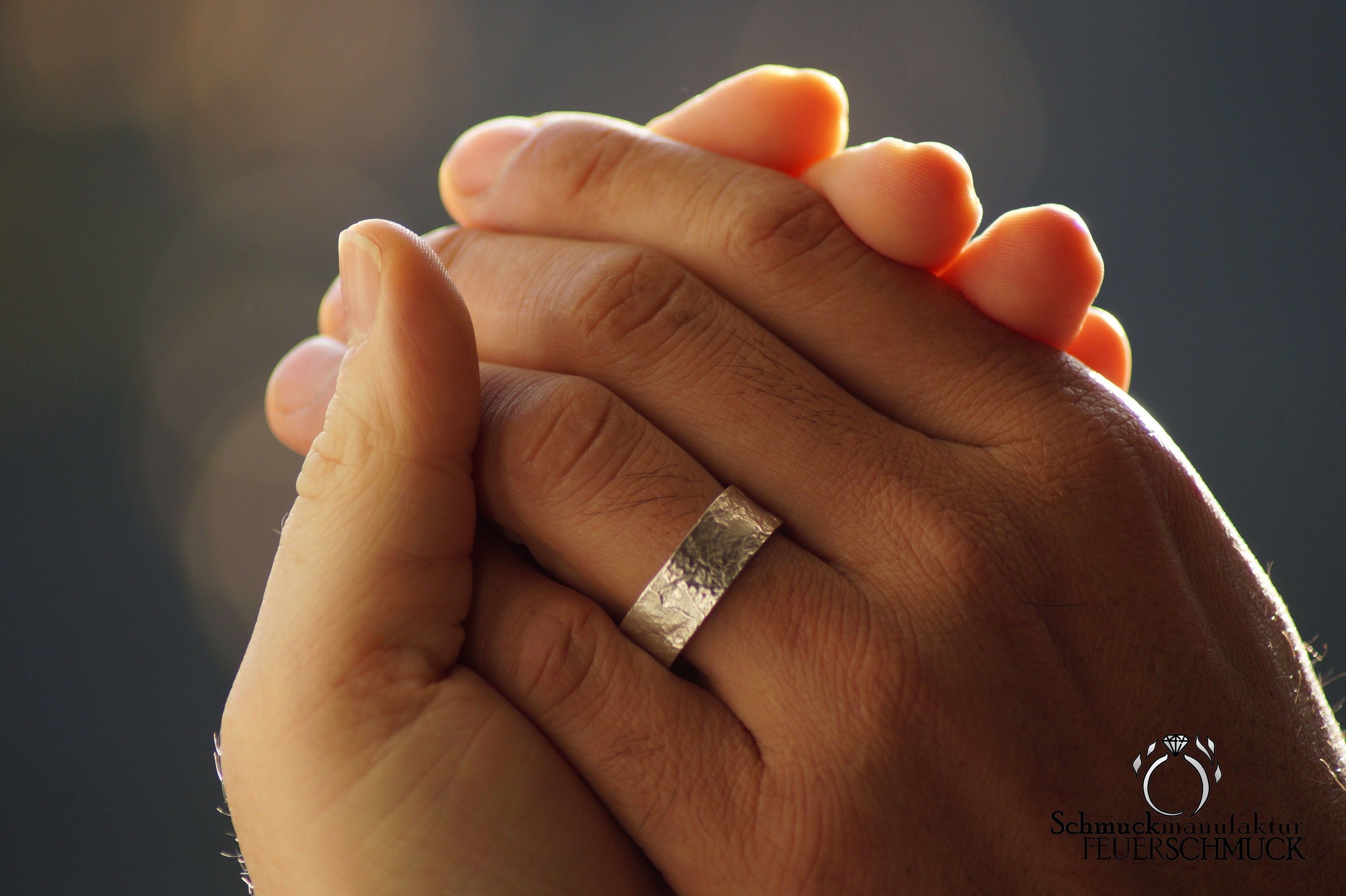 Silver Ring With Textured Surface - Etsy