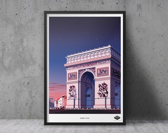 A3 poster / Paris XVII - Arc de Triomphe