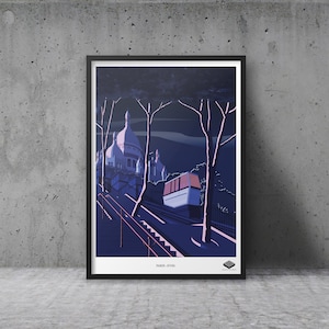 Affiche A3 / Paris XVIII - Funiculaire Montmartre