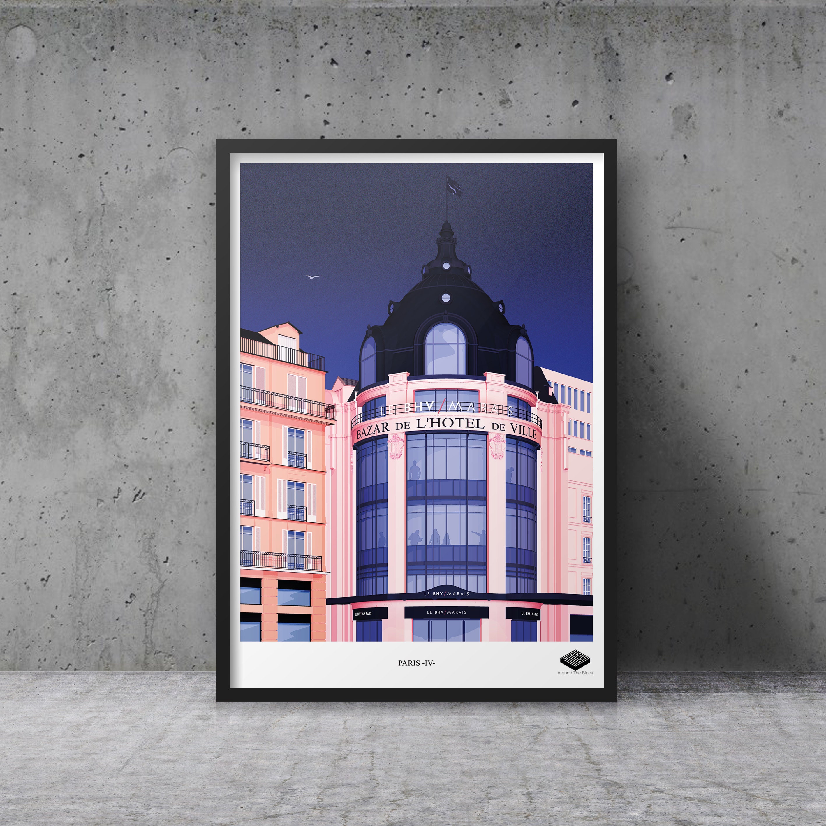 Affiche A3/Paris Iv - Bazar de L'hôtel Ville