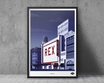 Poster A3 / Paris II - Rex Club