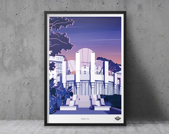 Poster A3 / Paris XX - Belvédère de Belleville