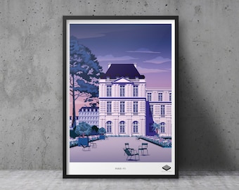 Poster A3 / Paris VI - Jardin du Luxembourg