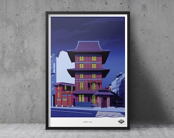 A3 poster / Paris VIII - The Pagoda