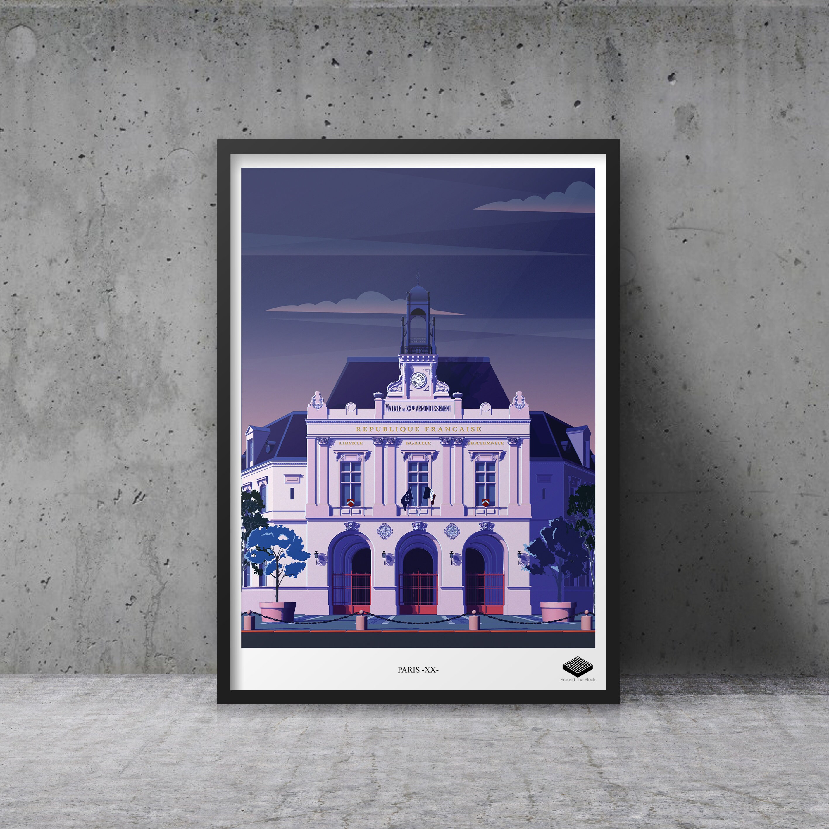 Affiche A3/Paris Xx - Mairie Du 20Ème