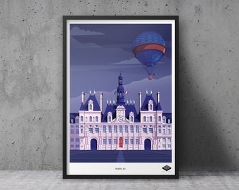 A3 poster / Paris IV - City Hall