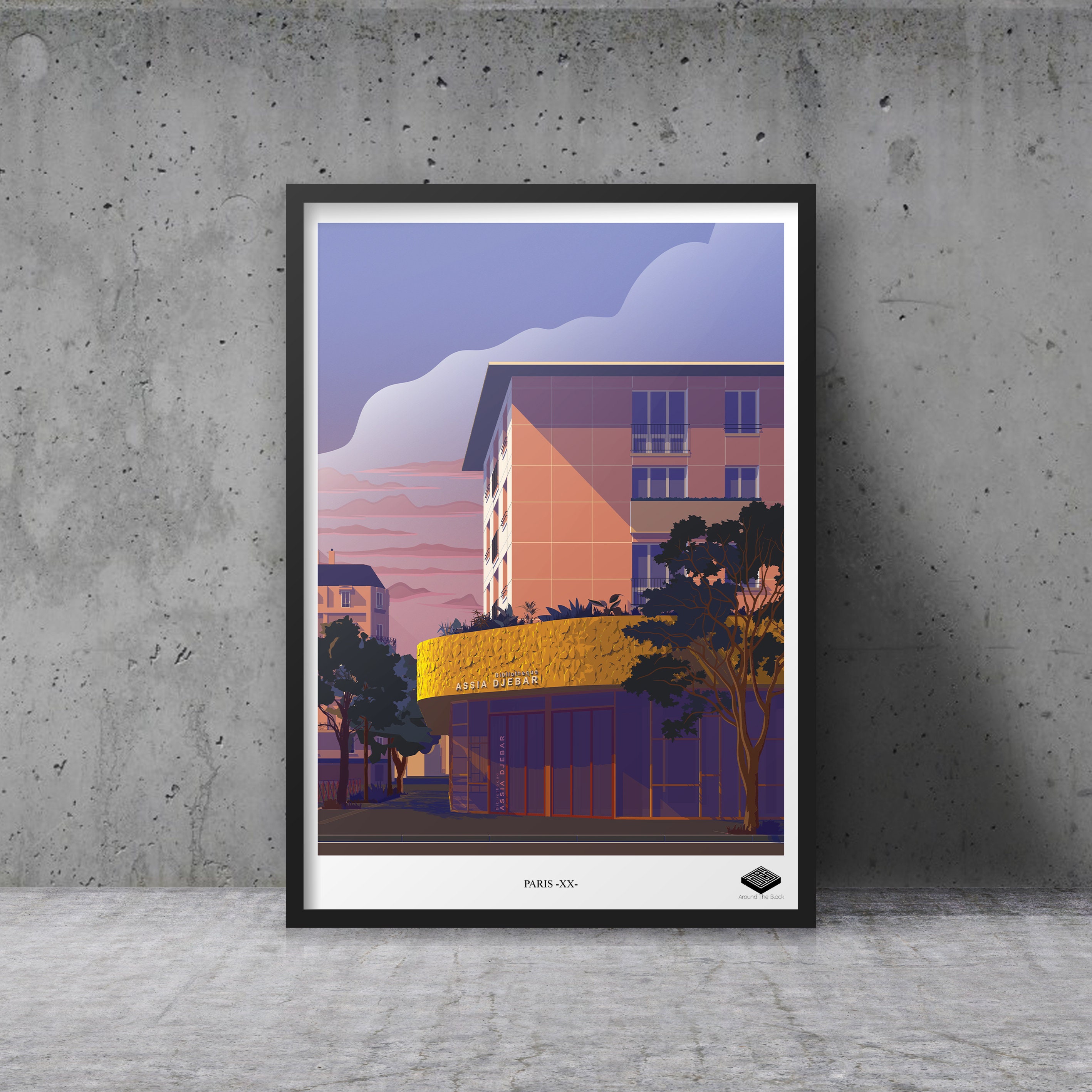 Affiche A3/Paris Xx - Bibliothèque Assia Djebar