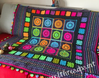 The Christmas Baubles Blanket Crochet Pattern