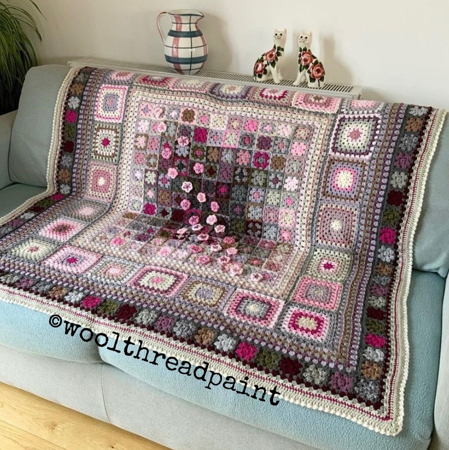 The Cherry Blossom Blanket Pattern - Etsy