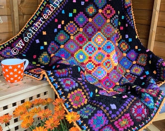 Le modèle de couverture au crochet Bonfire