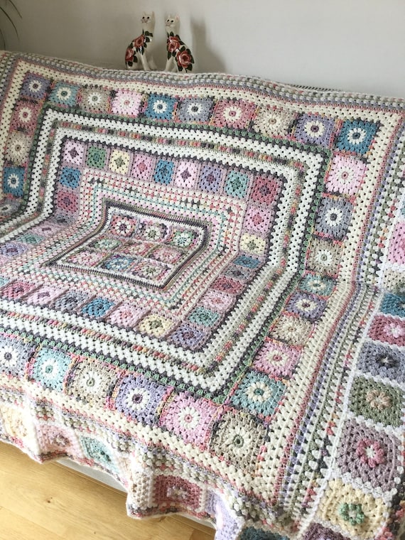 vintage crochet quilt