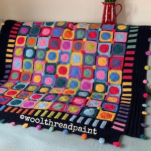 Spots n Stripes Blanket Crochet Pattern