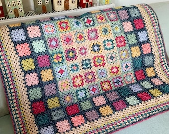 Granny’s Secret Garden Blanket Pattern PDF Download