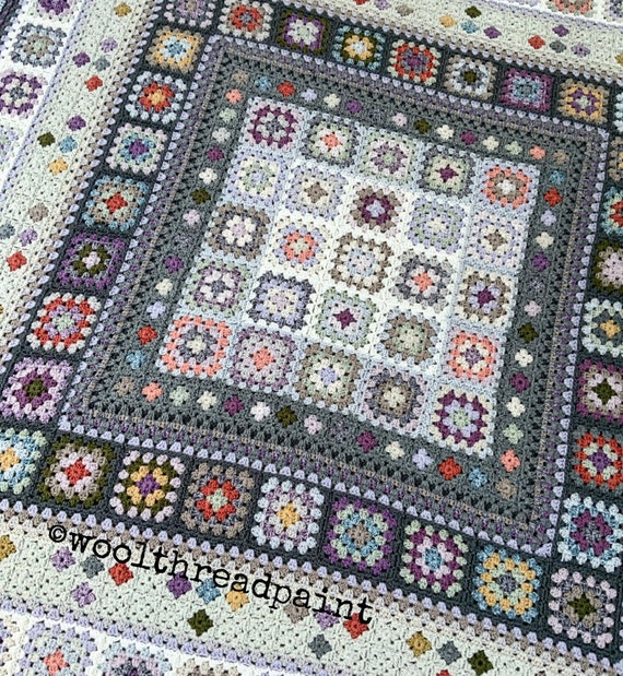 Susan's Family Knitting and Crochet Crochet Blanket Kit Beautiful Mocha  Patchwork Carpet Material Package Crochet Blanket Kit