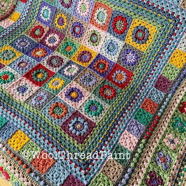 The Seed Packet Blanket Crochet Pattern