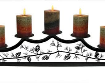 5 Candle Fireplace Pillar in 4 Designs