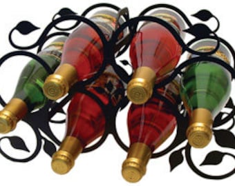 6 Bottle Metal Wine Rack