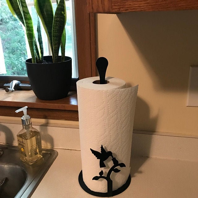 Paper Towel Holder Countertop, OBODING, Kitchen Paper Towel Stand Holder  for Kitchen Organization and Storage, Paper Towel Holders for Standard and