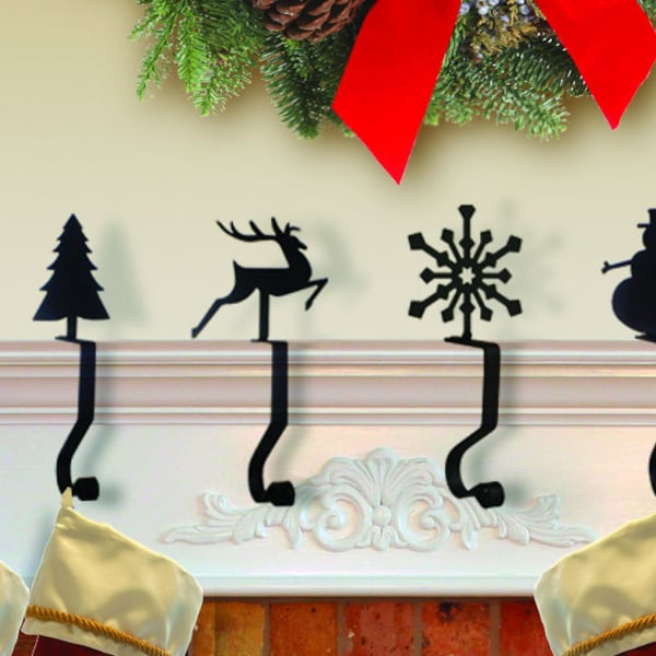 Holiday Mantel Hooks in 9 Designs