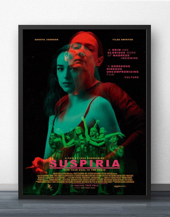 Suspiria Movie Poster 24x36 60x90cm Luca Guadagnino Horror Remake Film Print Art Art Posters