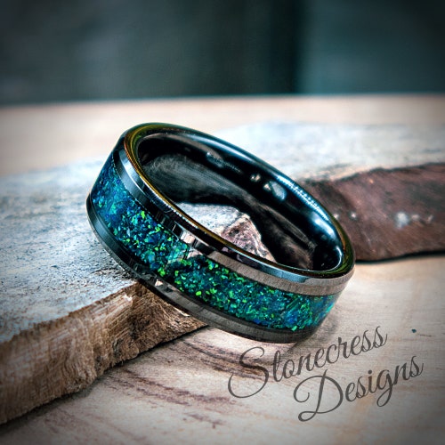 Mens Wedding Band or Engagement Ring Alternative Wedding Etsy