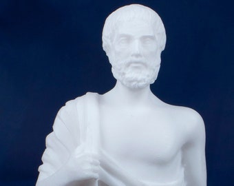 Aristoteles griechischen Philosoph & Wissenschaftler Statue gegossen Alabaster Skulptur