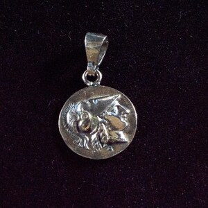 Athens Tetradrachm-Godess Athena & Owl of Wisdom Silver Earrings Ancient Greece Athens Tetradrachm-Godess Athena & Owl of Wisdom Silver Earrings Ancient Greece
