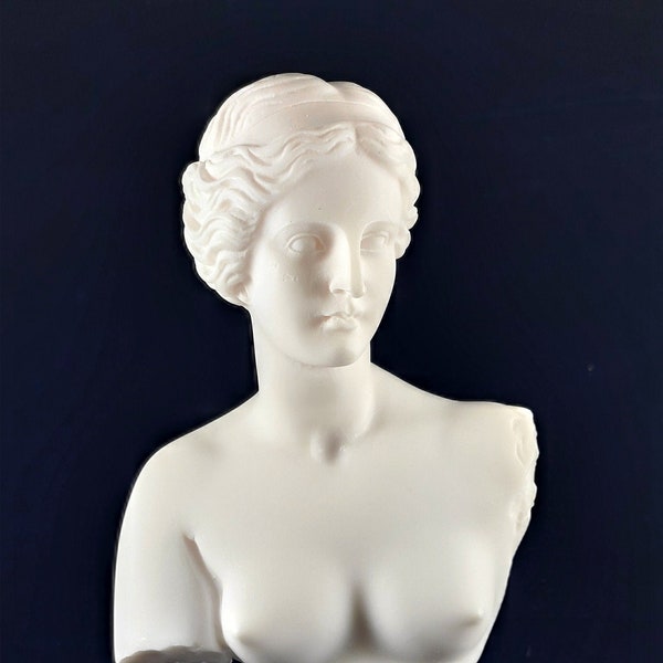 Statue Aphrodite Naissance De Vénus En Albâtre 25cm - Déesse Grecque Nu Artistique | Déco Maison Bureau