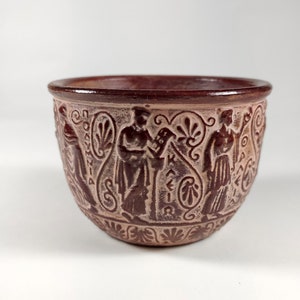 The Nine Muses Decorative Cup Red Color - the Goddesses of Arts