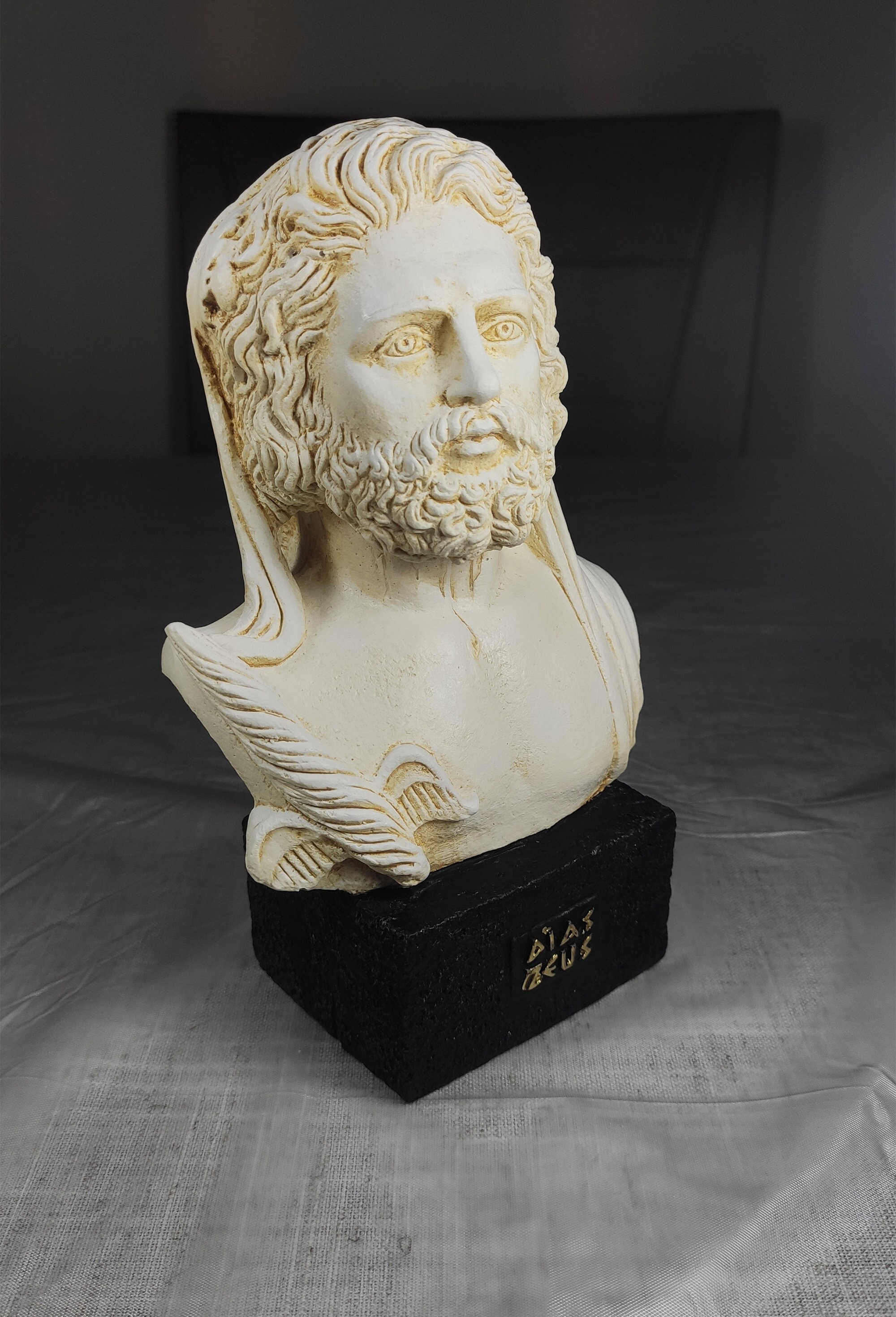 Playmobil Asterix Estatuilla De Zeus Dios Griego, 24cm, Piedra