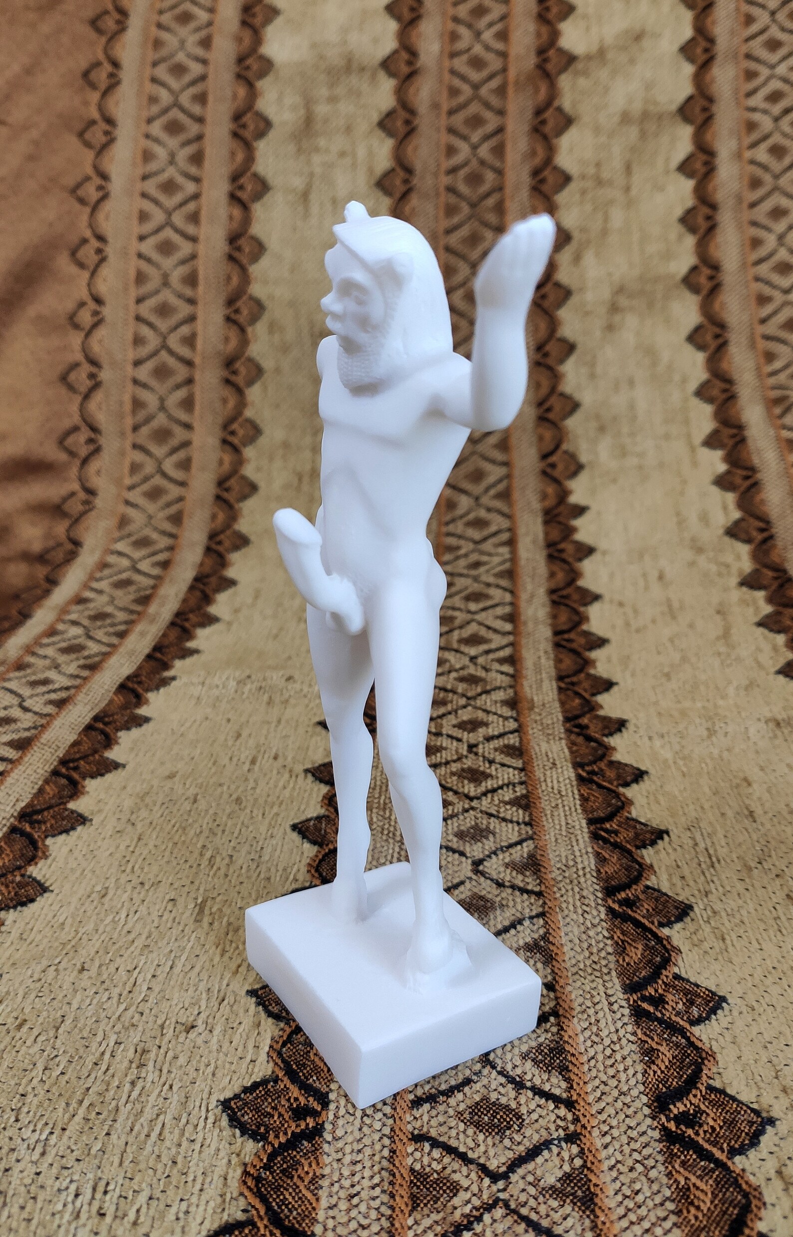Satyr Greek Mythology Creature Statue Cast Alabaster Sculpture - Etsy UK