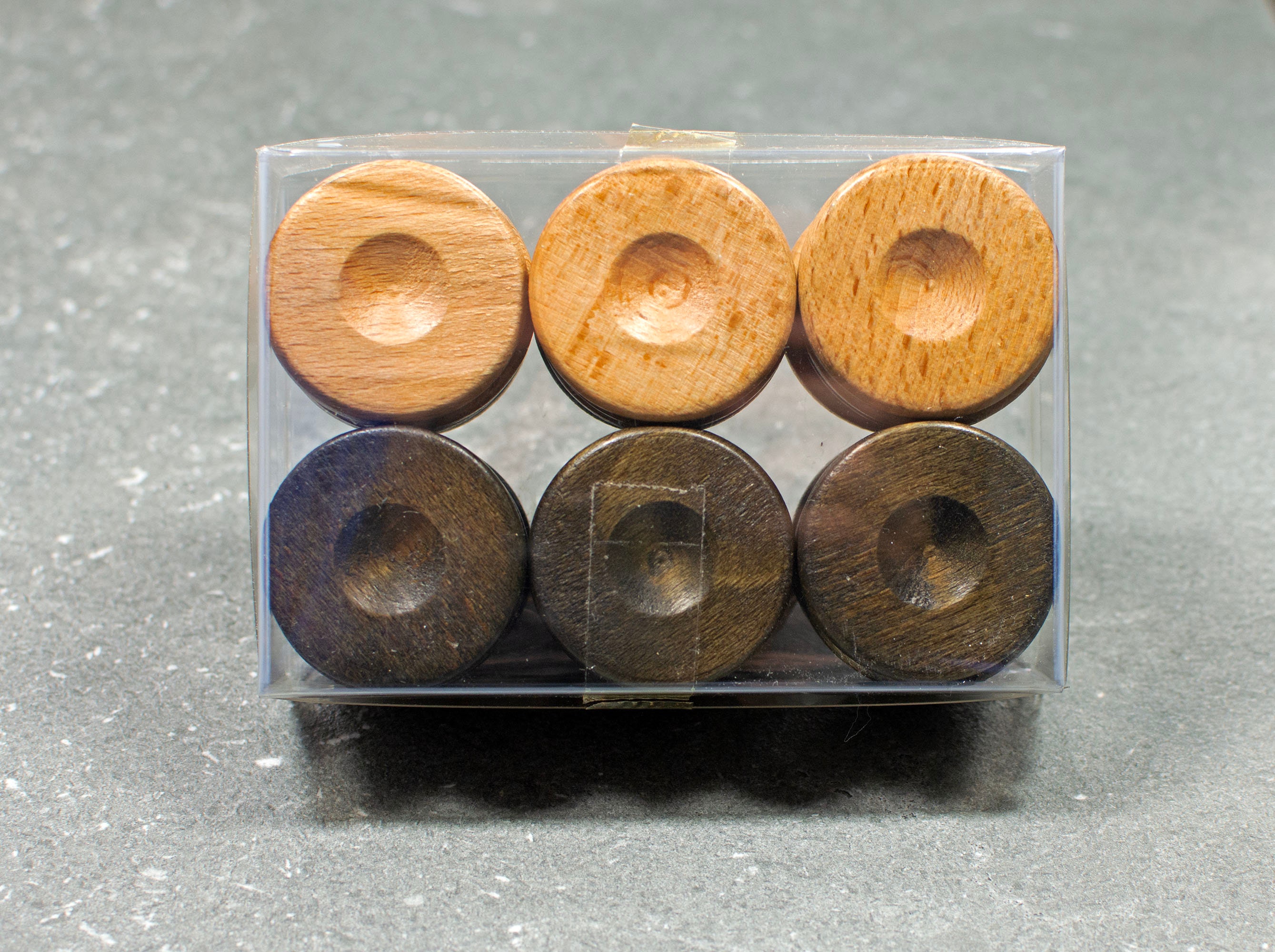 30 Βeech Wood Backgammon Checkers Chips 36mm 1.4 Inches High Quality 