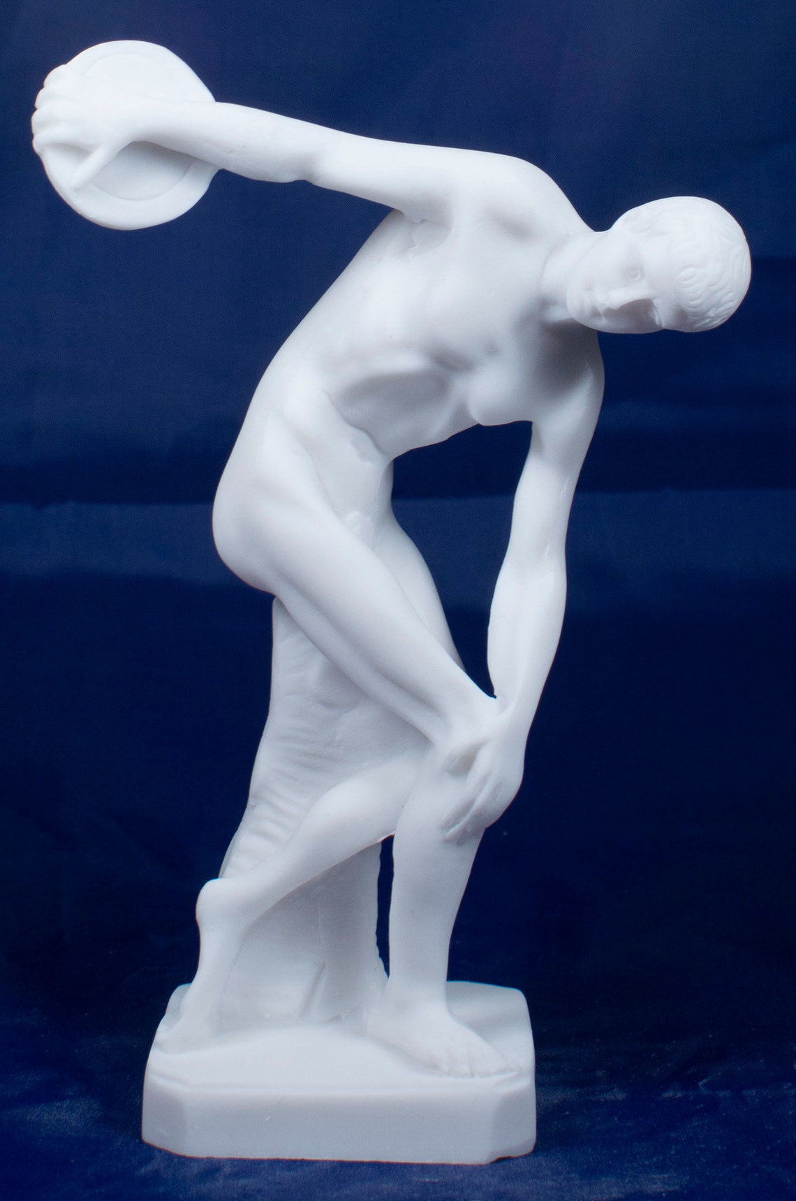 Discobolus of Myron Statue Cast Alabaster Sculpture Etsy
