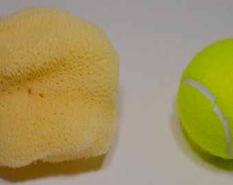 2 items Natural Greek Fina Silk Sea Sponge 4" inches - Kalymnos Bath Shower