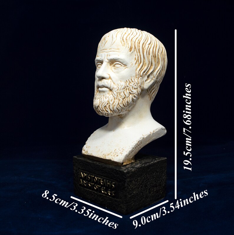 Aristotle Greek Philosopher &amp; Scientist Head Statue Bust - Etsy