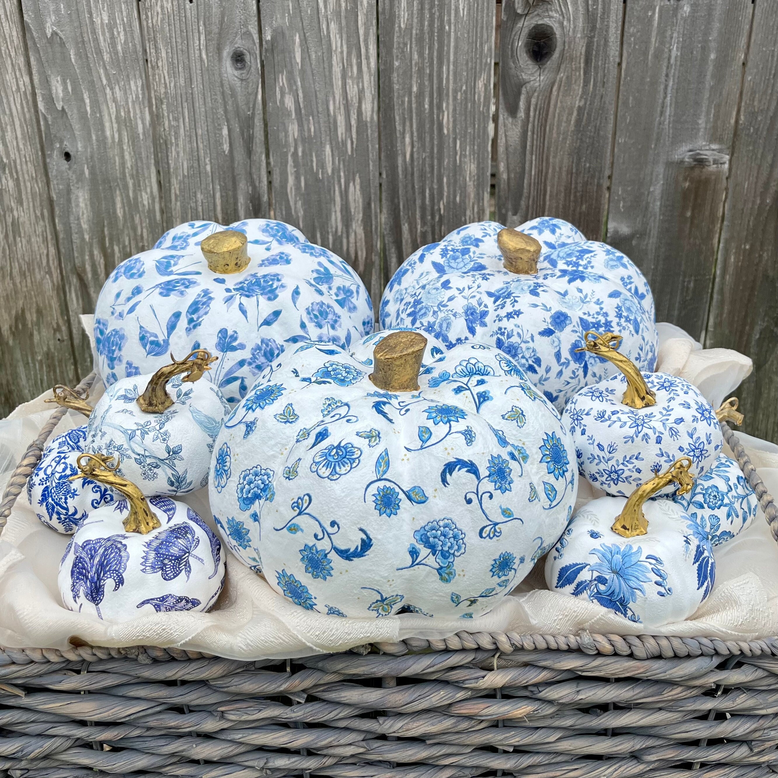 Blue Willow Decoupage Vintage Tissue Paper