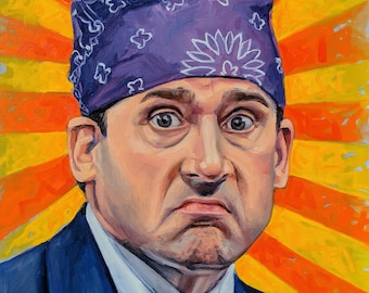 Prison Mike, The Office, Prison Mike Art, the Office Art, Prison Mike Oil Painting, Giclee Art Print