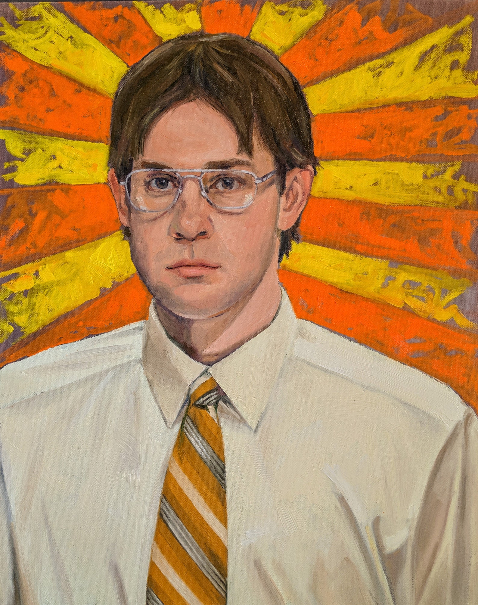The Office Jim Halpert Jim As Dwight Oil Painting Bears. - Etsy