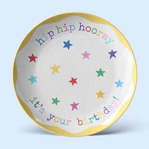 Alles Gute zum Geburtstag Teller für Kinderfeier Familie Geburtstag Kuchenteller Andenken Geschenk für Kind Geburtstag Geschenk lebensmittelechten Teller zum Geburtstag