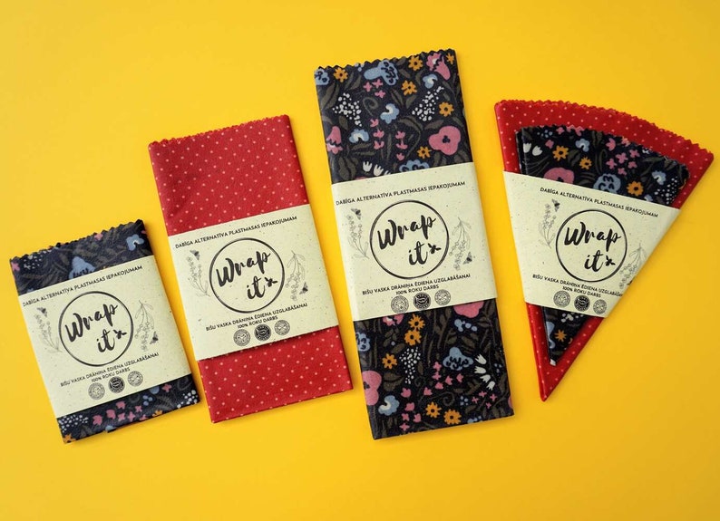 WrapitWrapper Beeswax Food Wraps - Thumbnail 3