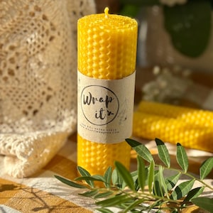 100% natural beeswax candle - non-toxic candle housewarming gift