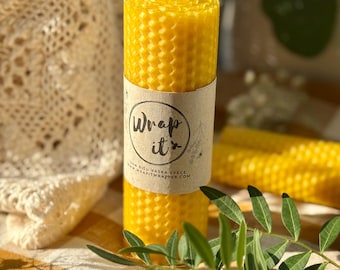 100% natural beeswax candle - non-toxic candle housewarming gift