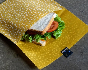 Reusable beeswax sandwich and snack bag - Lunch bag -  WrapitWrapper