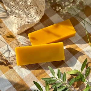 Naturligt bivaxblock 85 g | 100 % rent bivax för ljustillverkning, kosmetika, wraps och gör-det-själv-pyssel | Miljövänlig leverans