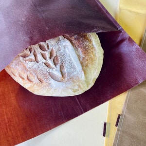 beeswax bread bag,sourdough bread, beeswax wrap